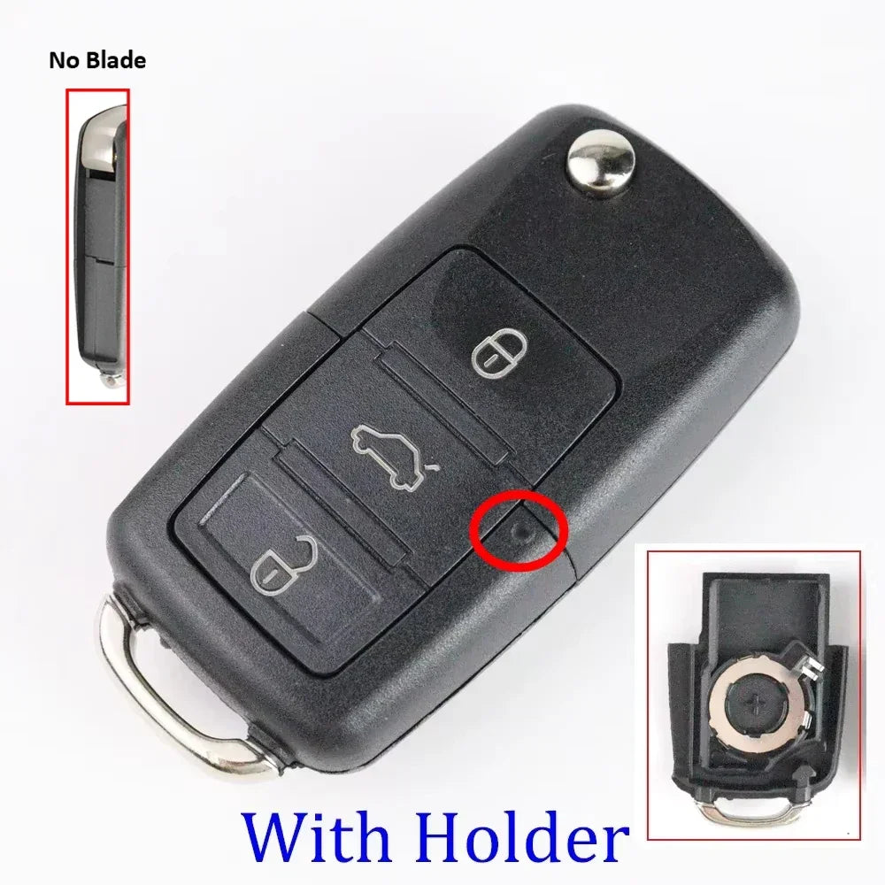 2 3 Bottons Upgrade Car Key Fob Case Shell Housing for For Volkswagen for Vw Jetta Go alternate view