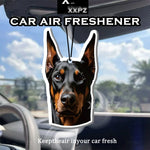 1/3pcs Doberman Car Air Freshener Auto Parts Car Hanging Funny Dog Shape Aromatherapy close-up view