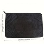 Dark Gray Microfiber Car Towel | Oversized Strong Absorbent Wash Cloth detail view