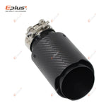 Universal Car Matte Carbon Fiber Muffler Tip Exhaust System Pipe Mufflers Nozzle Stra lifestyle view