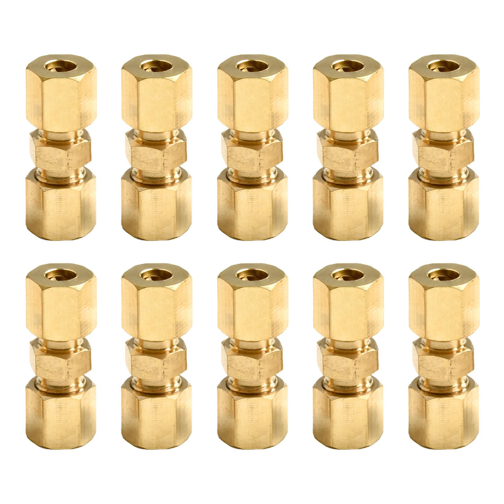 10pcs Car Brake Line Connector Joint For Brake Line Without Flaring 4.75mm 3/16" OD additional angle