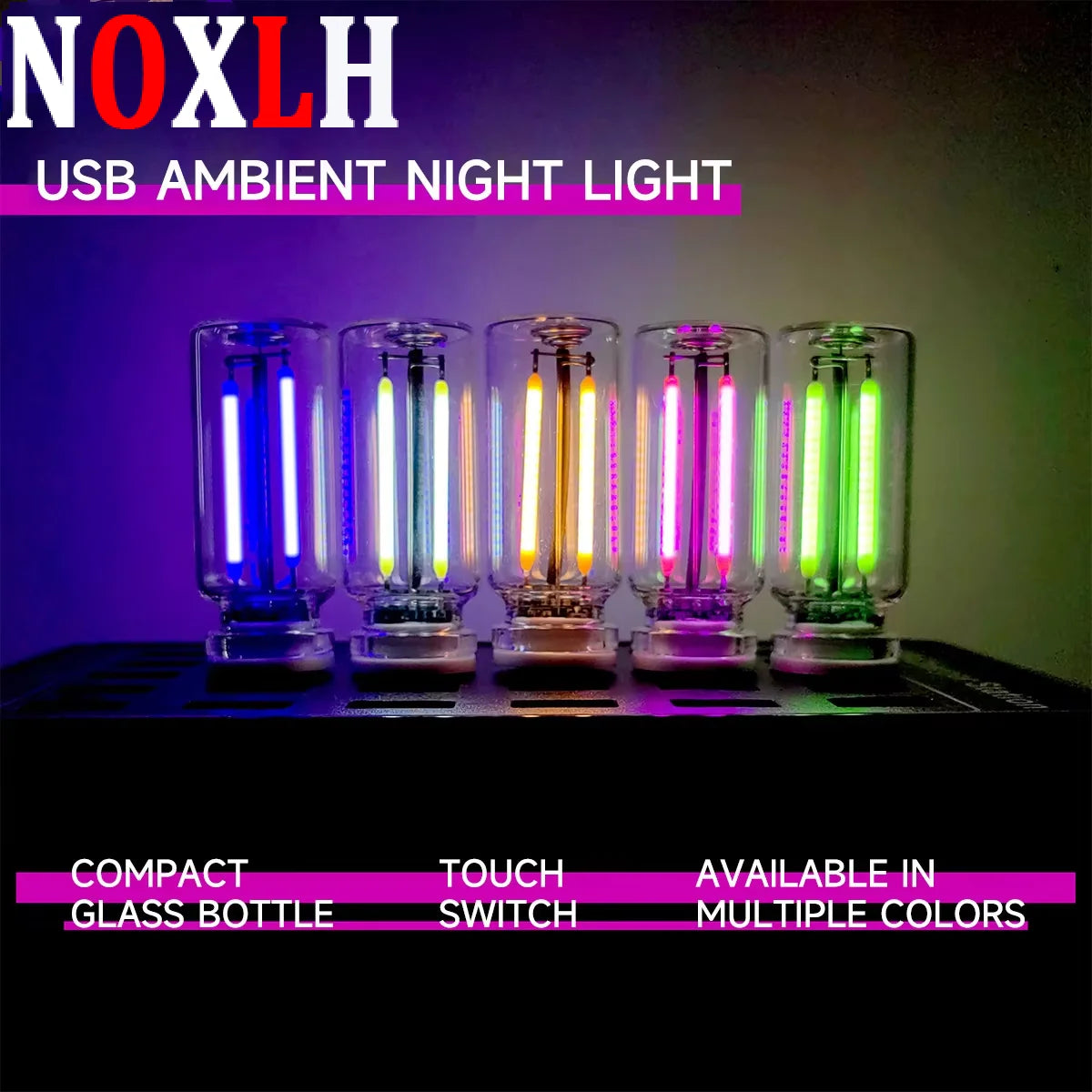 Touch Dimmable USB LED Filament Night Light alternate view