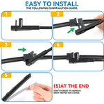 Windshield Wiper Blades For Ford Focus MK2 2004-2011 | Front Window Car Wiper Set additional angle