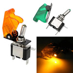 1PCS 12V 20A Toggle Switch LED Switch Car Auto Cover LED Light With Protective Cover alternate view