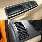 For Volkswagen Polo 2002-2010 Interior Central Control Panel Door Handle 5D Carbon additional angle