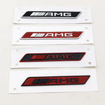 2pcs ABS Logo AMG Emblem Sticker Car Fender Side Badge for Mercedes A45 C63 W204 W205 E6 detail view