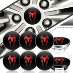 4Pcs Spider Symbol Car Wheel Hub Center Cap Badge Stickers | Universal Auto Accessories