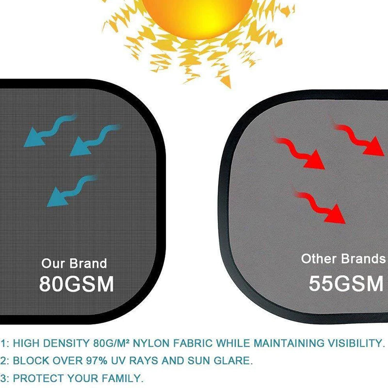 Foldable Mesh Car Sunshade | 1-5 Pcs