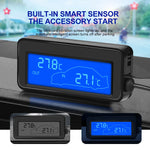 DC 12V Car Mini LCD Digital Thermometer | Dual Temperature Sensor with 1.5M Probe alternate view