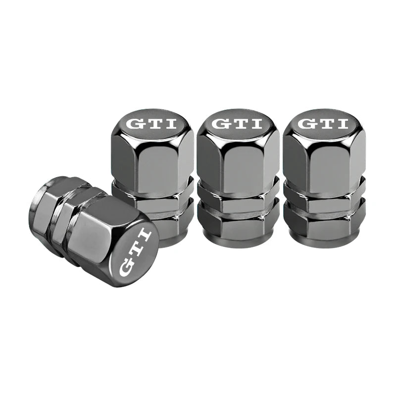 4Pcs Metal Car Tire Valve Caps for VW Models | Dust-Proof Tire Stem Covers additional angle