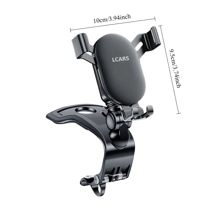 Lcars Car Dashboard Phone Holder, Vertical Screen Gravity Fixed Support Bracket for Car Interior Navigation and Entertainment