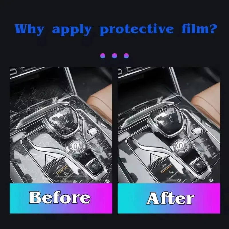 Kia Carnival 2021-2024 Dashboard and Navigation Screen Protection Film | Transparent alternate view