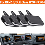 Car Front Air Conditioner Vent A/C Vent Grille Outlet Tab Slider Clip For Mercedes Benz C GLK W204 C180 C200 C260 GLK300 GLK260