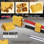 XT90 Male Female Bullet Connectors Copper Wire Plugs for RC Lipo Battery lifestyle view