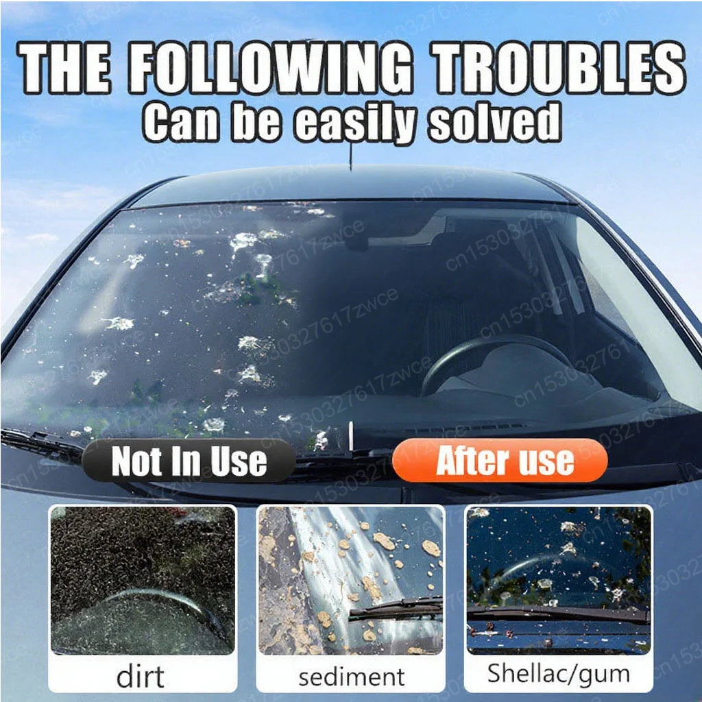 Car Glass Polish Coating Kit for Windshield Oil Film Removal Paste Car Glass Water additional angle