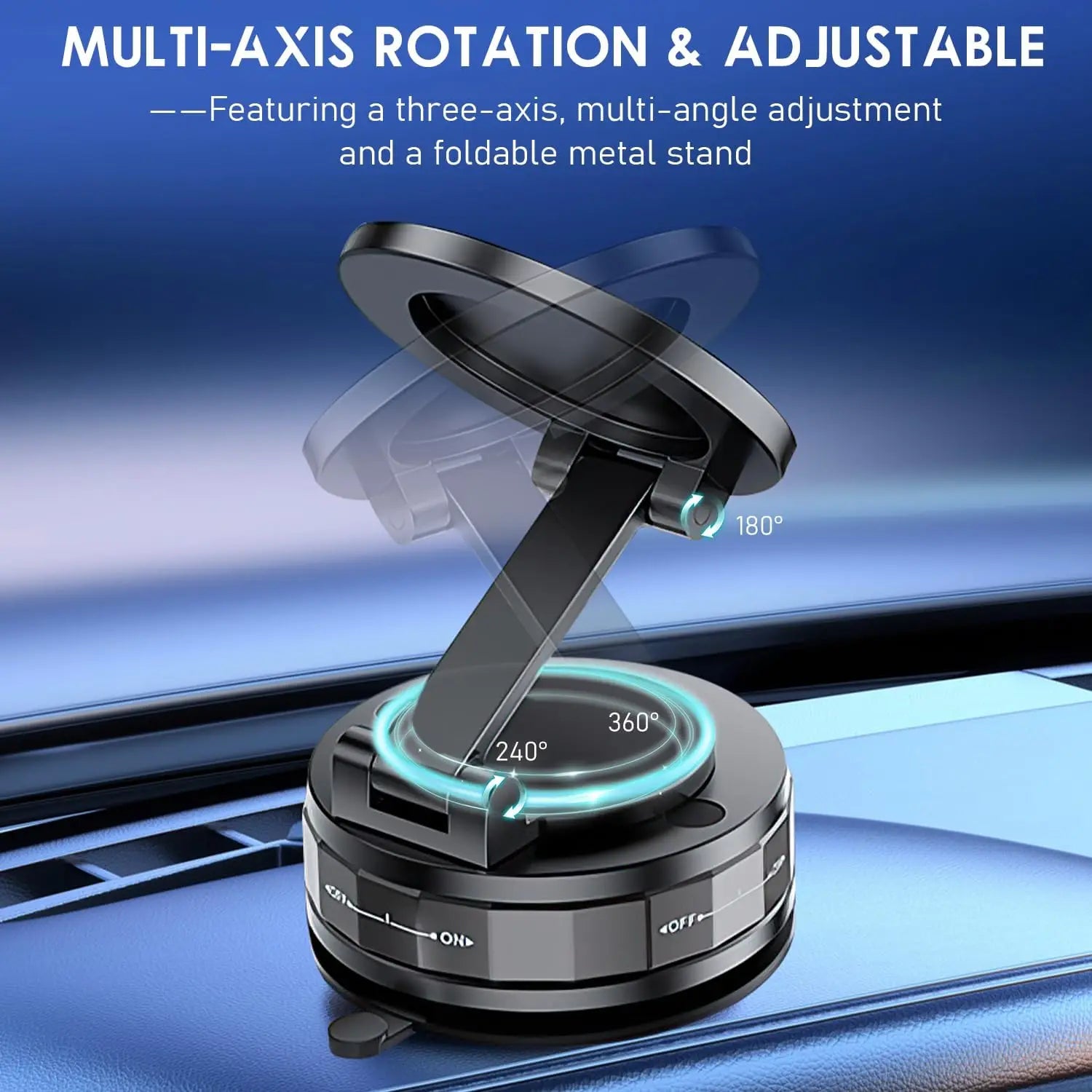 Car Phone Holder for Magsafe 360° Adjustable Car Phone Mount Phone Holders Stand for iPhone 17 Pro Max 16 15 14 13 12 Air Plus