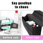 1PC Dark Gray Car Felt Storage Box Car Storage Bag Enlarged and Thickened Soft Felt Stor detail view