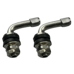 2Pcs 90/45 Degree Car Motorcycle Tire Valve Stems | Copper Extension Adapters alternate view