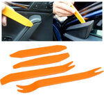 4Pcs Car Radio Panel Removal Tool Set Reinforced Plastic Orange