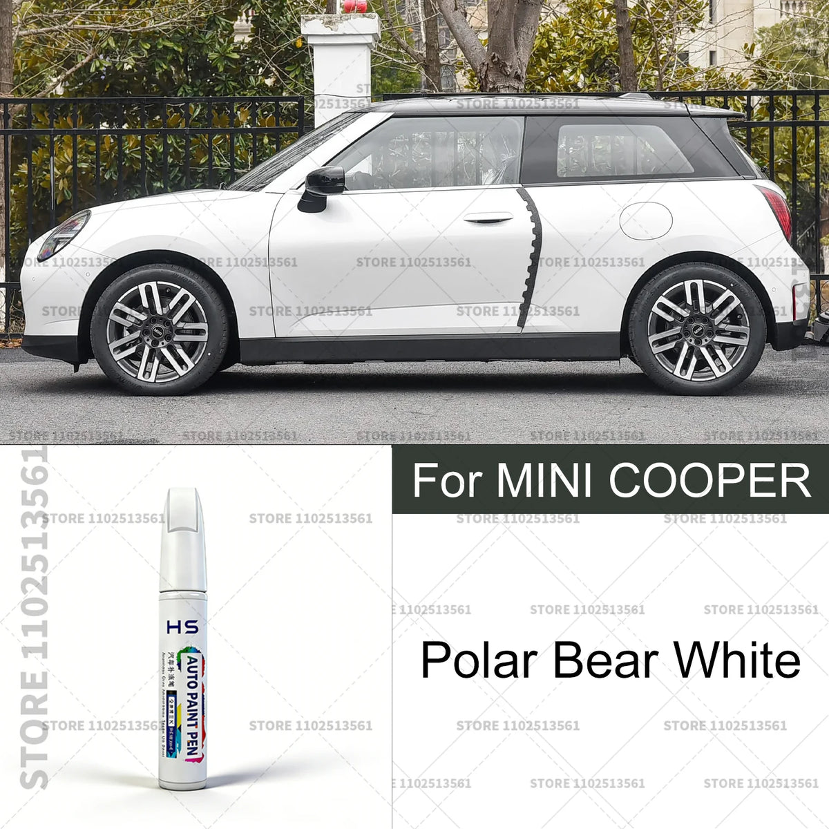 For MINI COOPER Car Paint Repair Pen Touch Up Scratch Remover DIY Auto Accessories additional angle