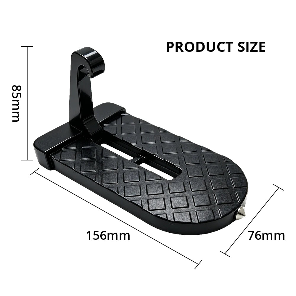 Auto Foldable Car Roof Rack Door Step Multifunction Universal Latch Hook Foot Pedal Aluminium Alloy Safety Accessories Kickstand