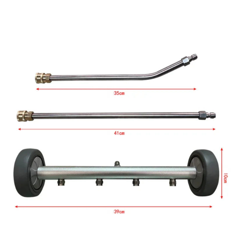 5000PSI Car Chassis Pressure Washer | 16 Inch Electric Water Broom with Extension R additional angle