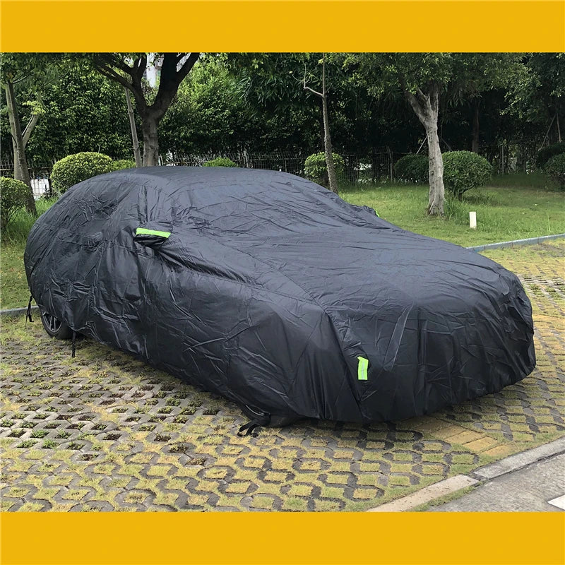 Universal Full Car Cover for SUV and Sedan | Waterproof Outdoor Protection close-up view
