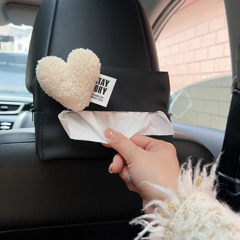 Car Tissue Box Holder Organizer Storage Bag