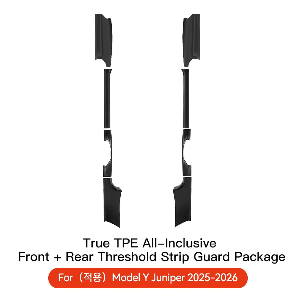YZ for Tesla Model 3/Y Highland Juniper 2021-2025 Rear Door Sill Protection Strip lifestyle view