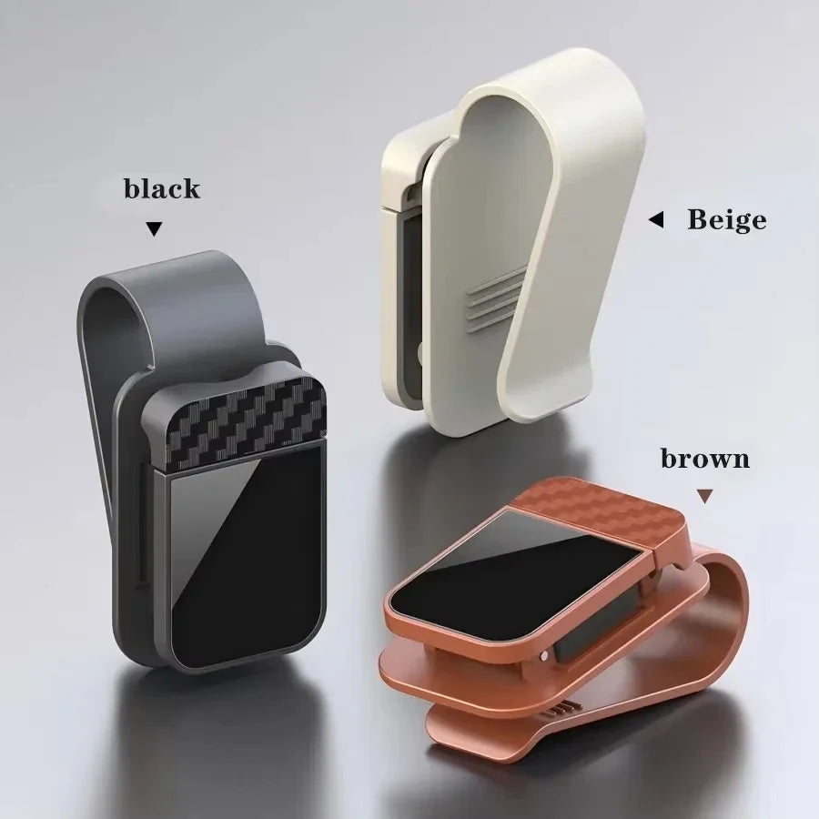Car Sunglasses Clip Sun Visor Glasses Holder Card Ticket Holder Stable Storage Clips Eyeglasses Hanger Car Interior Accessories