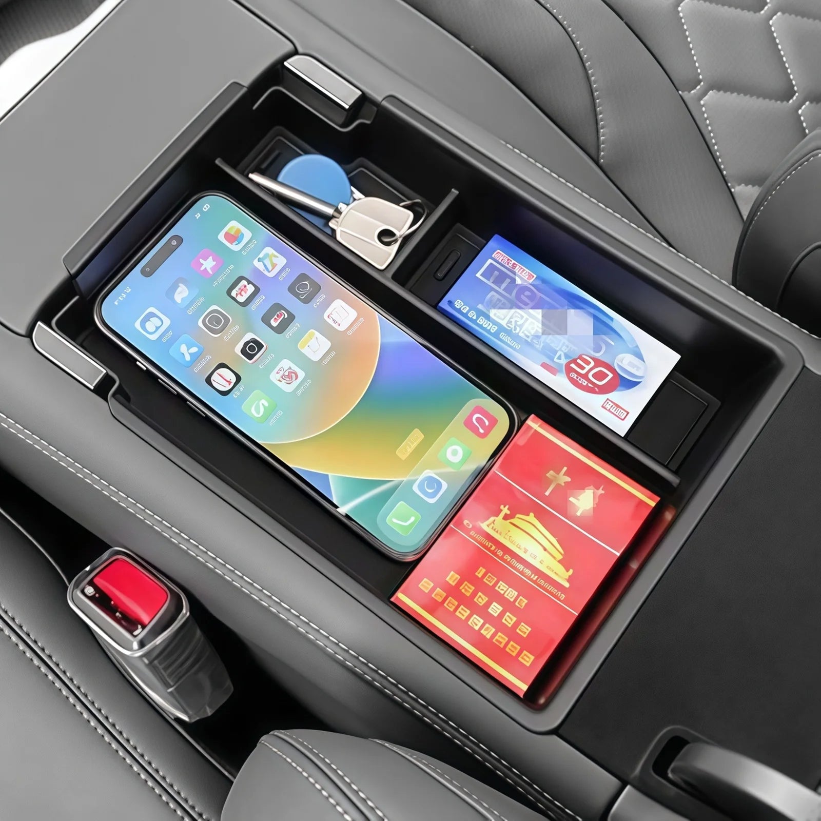 For BYD Sealion 7 EV 2024 2025 Center Console Armrest Box Storage Case Car Interior Or close-up view