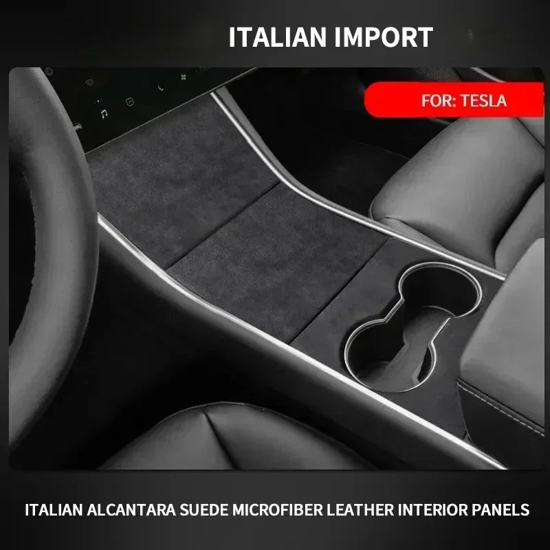 For Tesla Model 3 2017-2020 Car Central Console Gear Shifter Panel Modifed Decorative Cover Pad Sheath Shell Sticker