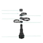 Car Cup Holder Expander Adapter, 360 Rotating Insert