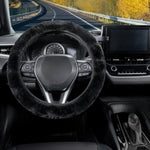 Plush Winter Steering Wheel Cover Without Inner Ring lifestyle view
