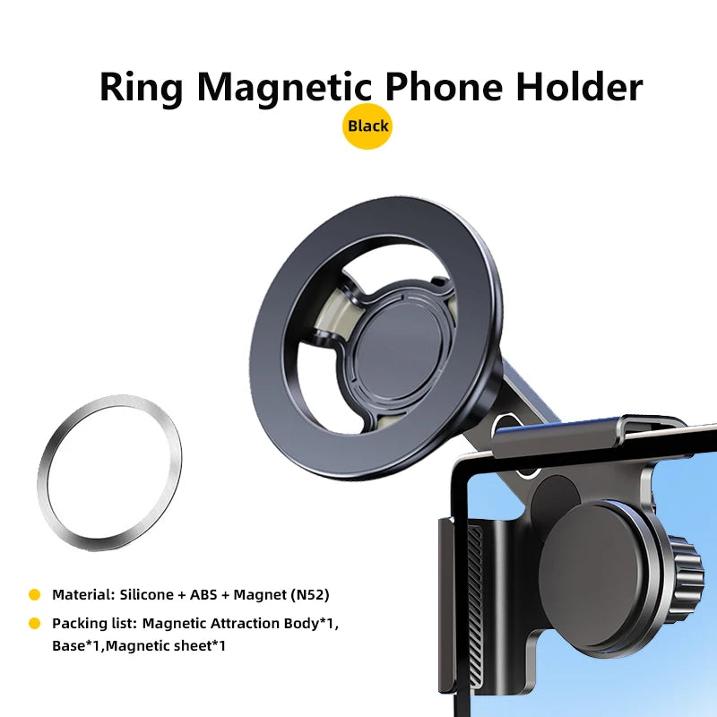 TEEQ Magnetic Wireless Car Phone Mount for Tesla Model Y Juniper 2025 Model 3 Highland close-up view