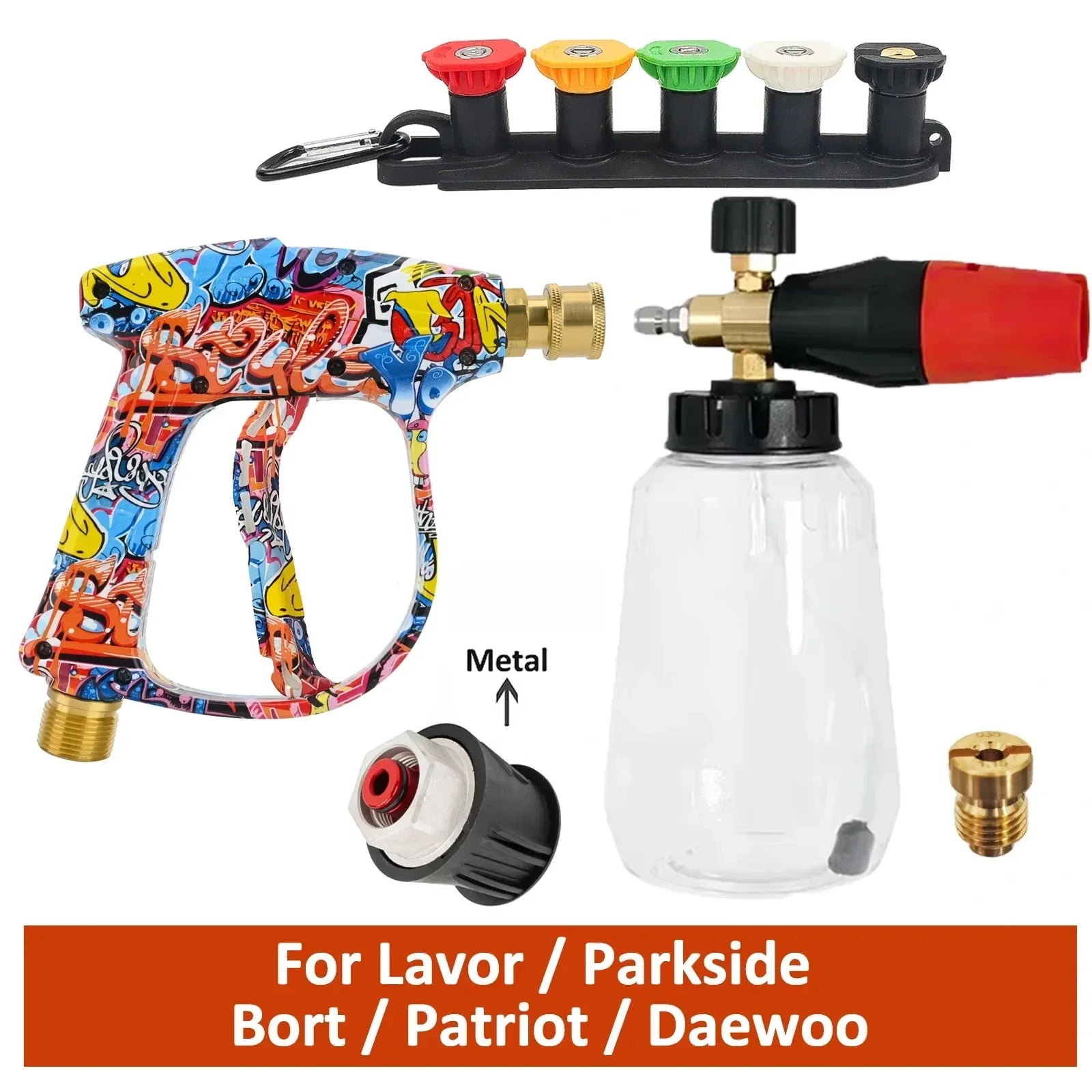 Snow Foam Cannon Kit for Karcher K2 | High Pressure Washer Gun with 1/4" Quick Connect detail view