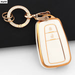 TPU Car Remote Key Case Cover Shell Fob Keychain For Toyota Prius Camry Corolla CHR C- close-up view