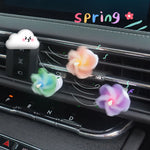 3 PCS Rotate Windmill Car Air Freshener Vent Clips Cute Air Vent Clip with Fragrance Pad Vehicle Air Outlet Interior Decoration