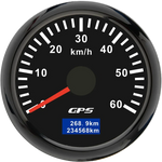 52MM Digital GPS Speedometer Gauge with Antenna | 7 Color Backlight for Car Boat Marin close-up view