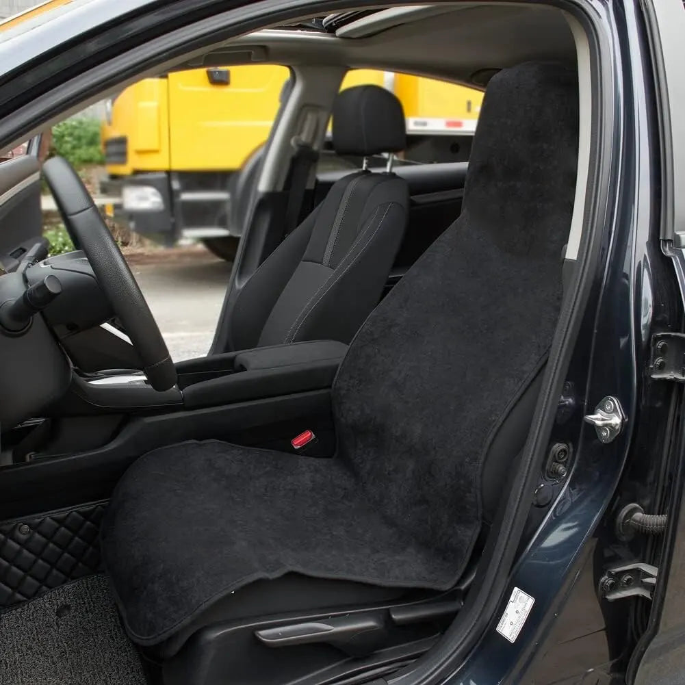 Waterproof Sweat Towel Car Seat Cover | Polyester, Anti-Slip detail view