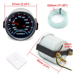52mm 8-in-1 Car Gauge Set | Water Temp Oil Temp Oil Pressure Voltmeter Vacuum Tachometer detail view
