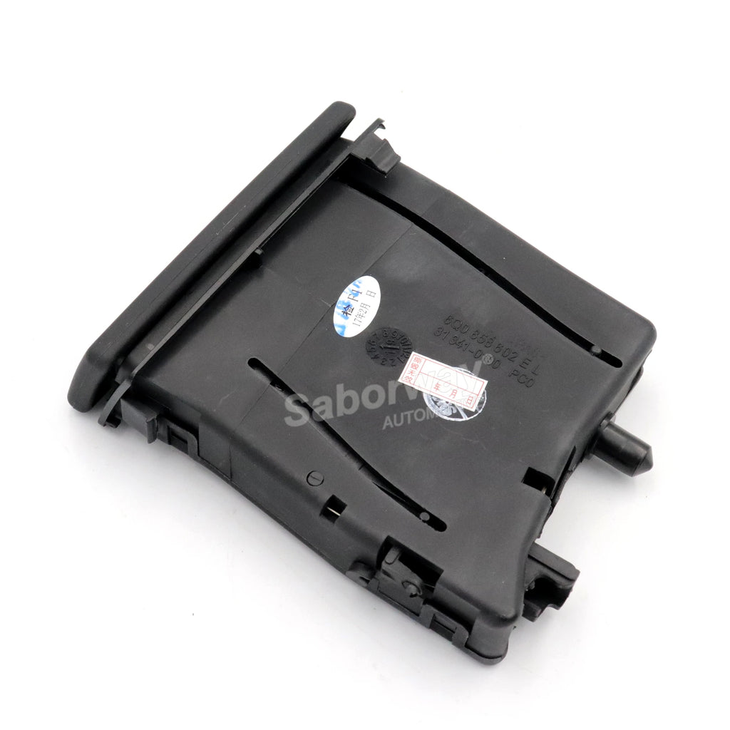 Saborway Front Cup Holder Drink Holder for VW Polo 9N 9N3 2002-2010 | Black Dark Silver detail view