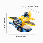 Solar Powered Rotating Airplane Car Dashboard Ornament 360° Auto Spin Decor Airplan additional angle