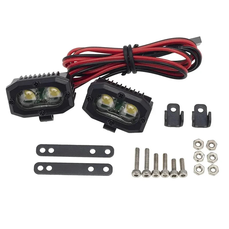 LED Lights for 1/10 RC Crawler Axial AXI03007 VS4-10 close-up view