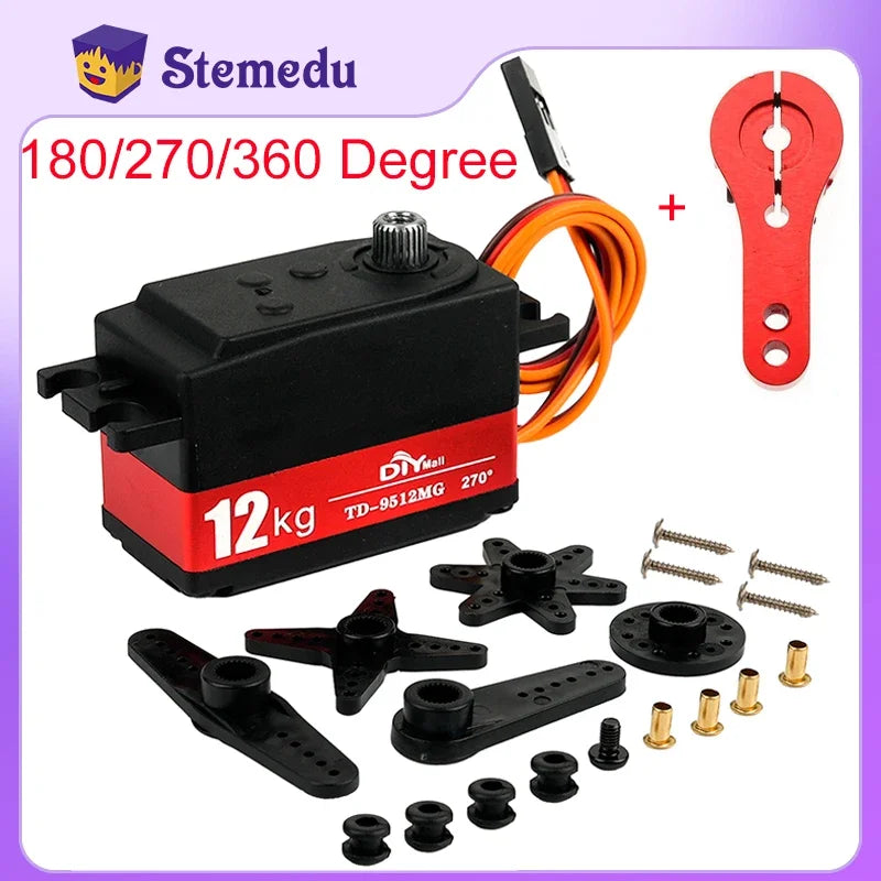 TD-9512MG 12KG Digital Metal Steering Servo for RC Car 1:8 1:10