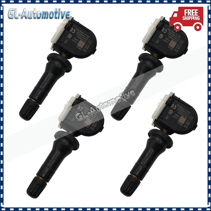 Set of 4 TPMS Tire Pressure Sensor F2GT-1A180-CB 433MHz | Compatible with Ford Edge Escape Fiesta Ga