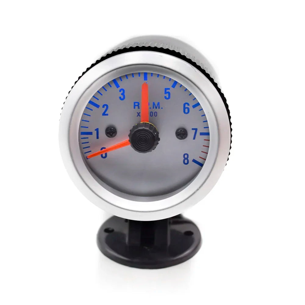 52mm 7-in-1 Car Gauge Set | LED Boost, Water Temp, Oil Pressure & Tachometer additional angle