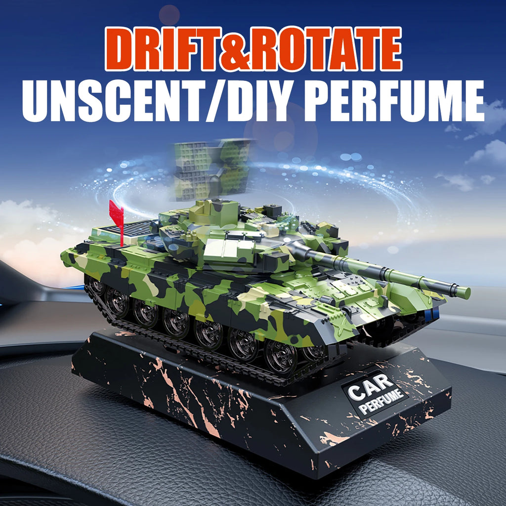 No Perfume DIY Fragrance Diffuser Drift Tank Model Car Air Freshener | Cool Ornament Dashboard Inter