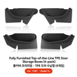YZ Full-Cover Door Side Storage Box for Tesla Model 3 Y YL Juniper Highland | Interior close-up view