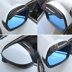 2-piece car rearview mirror rain eyebrow carbon fiber mirror rain and snow barrier sun visor suitable for Audi, BMW, Mercedes